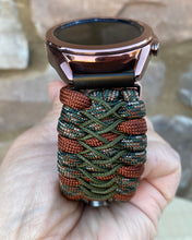 Load image into Gallery viewer, Paracord Watchband compatible with Samsung Galaxy Watch 3, Galaxy Watch 4, Galaxy Watch 5, Galaxy Watch 6 (watch not included)