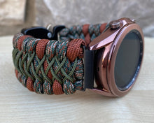 Load image into Gallery viewer, Paracord Watchband compatible with Samsung Galaxy Watch 3, Galaxy Watch 4, Galaxy Watch 5, Galaxy Watch 6 (watch not included)