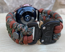 Load image into Gallery viewer, Paracord Watchband compatible with Samsung Galaxy Watch 3, Galaxy Watch 4, Galaxy Watch 5, Galaxy Watch 6 (watch not included)