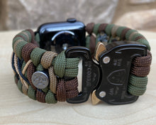Cargar imagen en el visor de la galería, Paracord Watch Band compatible with Apple Watch Series 1, 2, 3, 4, 5, 6, 7 & SE (watch not included)