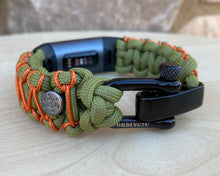 Load image into Gallery viewer, Paracord Watch Band compatible with Fitbit Charge 2, Charge 3, & Charge 4 (Watch not included)