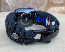 Lade das Bild in den Galerie-Viewer, Paracord Watch Band compatible with Apple Watch Series 1, 2, 3, 4, 5, 6, 7, 8, 9, Ultra, Ultra 2 & SE (watch not included)