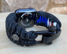 Load image into Gallery viewer, Personalized Paracord Watch Band for Apple Watch Series 1-11, Ultra, Ultra 2, Ultra 3, and SE (watch not included).