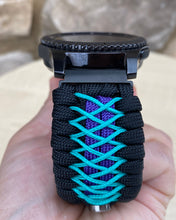 Load image into Gallery viewer, Samsung Galaxy Watch Band, Galaxy 42mm, Galaxy 46mm, Gear S3 Frontier, Gear S3 Classic, Gear Sport, 550 Paracord Watch Band.