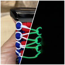 Load image into Gallery viewer, Paracord Watchband compatible with Samsung Galaxy Watch 3, Galaxy Watch 4, Galaxy Watch 5, Galaxy Watch 6 (watch not included)