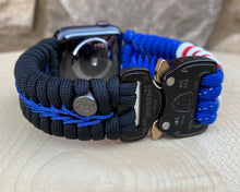 Charger l'image dans la galerie, Paracord Watch Band compatible with Apple Watch Series 1, 2, 3, 4, 5, 6, 7, 8, 9, Ultra, Ultra 2 & SE (watch not included)