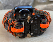 Cargar imagen en el visor de la galería, Paracord Watch Band compatible with Apple Watch Series 1, 2, 3, 4, 5, 6, 7 & SE (watch not included)