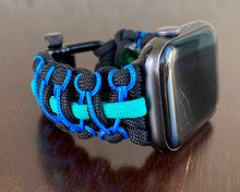 Charger l'image dans la galerie, Paracord Watch Band compatible with Apple Watch Series 1, 2, 3, 4, 5, 6, 7, 8, Ultra & SE (watch not included)
