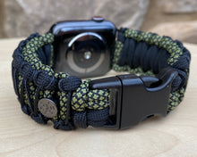 Lade das Bild in den Galerie-Viewer, Paracord Watch Band compatible with Apple Watch Series 1, 2, 3, 4, 5, 6, 7, 8, Ultra & SE (watch not included)