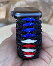 Load image into Gallery viewer, Personalized Paracord Watch Band for Apple Watch Series 1-11, Ultra, Ultra 2, Ultra 3, and SE (watch not included).