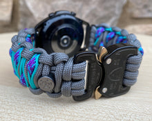 Load image into Gallery viewer, Paracord Watchband compatible with Samsung Galaxy Watch 3, Galaxy Watch 4, Galaxy Watch 5, Galaxy Watch 6 (watch not included)