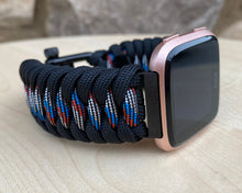 Lade das Bild in den Galerie-Viewer, Paracord Watch Band compatible with Fitbit Versa 1, Versa Lite, Versa 2, Versa 3, Versa 4, Sense, Sense 2 (watch not included).