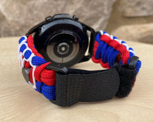 Load image into Gallery viewer, Paracord Watchband compatible with Samsung Galaxy Watch 3, Galaxy Watch 4, Galaxy Watch 5, Galaxy Watch 6 (watch not included)