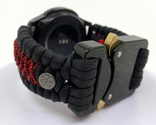 Load image into Gallery viewer, Samsung Galaxy Watch Band, Galaxy 42mm, Galaxy 46mm, Gear S3 Frontier, Gear S3 Classic, Gear Sport, 550 Paracord Watch Band.