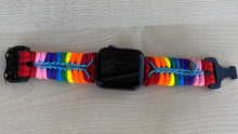 Cargar imagen en el visor de la galería, Paracord Watch Band compatible with Apple Watch Series 1, 2, 3, 4, 5, 6, 7 & SE (watch not included)