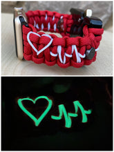 Lade das Bild in den Galerie-Viewer, Paracord Watch Band compatible with Apple Watch Series 1, 2, 3, 4, 5, 6, 7 & SE (watch not included)