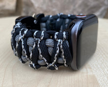 Lade das Bild in den Galerie-Viewer, Paracord Watch Band compatible with Apple Watch Series 1, 2, 3, 4, 5, 6, 7 & SE (watch not included)