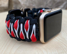 Lade das Bild in den Galerie-Viewer, Paracord Watch Band compatible with Apple Watch Series 1, 2, 3, 4, 5, 6, 7 & SE (watch not included)