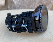 Load image into Gallery viewer, Samsung Galaxy Watch Band, Galaxy 42mm, Galaxy 46mm, Gear S3 Frontier, Gear S3 Classic, Gear Sport, 550 Paracord Watch Band.