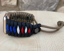 Load image into Gallery viewer, Paracord Watch Band compatible with Apple Watch Series 1, 2, 3, 4, 5, 6, 7, 8, Ultra & SE (watch not included)