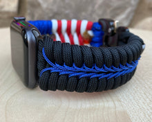 Charger l'image dans la galerie, Paracord Watch Band compatible with Apple Watch Series 1, 2, 3, 4, 5, 6, 7, 8, 9, Ultra, Ultra 2 & SE (watch not included)