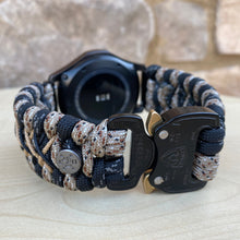 Load image into Gallery viewer, Samsung Galaxy Watch Band, Galaxy 42mm, Galaxy 46mm, Gear S3 Frontier, Gear S3 Classic, Gear Sport, 550 Paracord Watch Band.