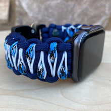 Charger l'image dans la galerie, Paracord Watch Band compatible with Apple Watch Series 1, 2, 3, 4, 5, 6, 7 & SE (watch not included)