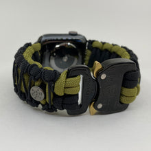 Cargar imagen en el visor de la galería, Paracord Watch Band compatible with Apple Watch Series 1, 2, 3, 4, 5, 6, 7 & SE (watch not included)