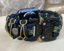 Lade das Bild in den Galerie-Viewer, Paracord Watch Band compatible with Apple Watch Series 1, 2, 3, 4, 5, 6, 7, 8, Ultra & SE (watch not included)