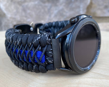 Load image into Gallery viewer, Paracord Watchband compatible with Samsung Galaxy Watch 3, Galaxy Watch 4, Galaxy Watch 5, Galaxy Watch 6 (watch not included)
