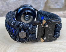 Load image into Gallery viewer, Paracord Watchband compatible with Samsung Galaxy Watch 3, Galaxy Watch 4, Galaxy Watch 5, Galaxy Watch 6 (watch not included)