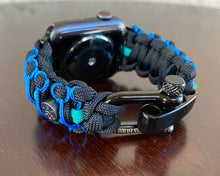 Charger l'image dans la galerie, Paracord Watch Band compatible with Apple Watch Series 1, 2, 3, 4, 5, 6, 7, 8, Ultra & SE (watch not included)