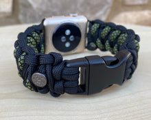 Load image into Gallery viewer, Personalized Paracord Watch Band for Apple Watch Series 1-11, Ultra, Ultra 2, Ultra 3, and SE (watch not included).