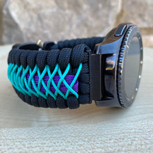 Load image into Gallery viewer, Samsung Galaxy Watch Band, Galaxy 42mm, Galaxy 46mm, Gear S3 Frontier, Gear S3 Classic, Gear Sport, 550 Paracord Watch Band.