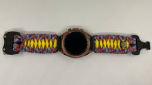 Load image into Gallery viewer, Samsung Galaxy Watch Band, Galaxy 42mm, Galaxy 46mm, Gear S3 Frontier, Gear S3 Classic, Gear Sport, 550 Paracord Watch Band.