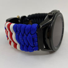 Load image into Gallery viewer, Paracord Watchband compatible with Samsung Galaxy Watch 3, Galaxy Watch 4, Galaxy Watch 5, Galaxy Watch 6 (watch not included)