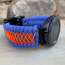 Load image into Gallery viewer, Samsung Galaxy Watch Band, Galaxy 42mm, Galaxy 46mm, Gear S3 Frontier, Gear S3 Classic, Gear Sport, 550 Paracord Watch Band.