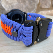 Load image into Gallery viewer, Samsung Galaxy Watch Band, Galaxy 42mm, Galaxy 46mm, Gear S3 Frontier, Gear S3 Classic, Gear Sport, 550 Paracord Watch Band.