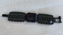Lade das Bild in den Galerie-Viewer, Paracord Watch Band compatible with Apple Watch Series 1, 2, 3, 4, 5, 6, 7 & SE (watch not included)