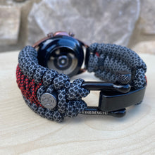 Load image into Gallery viewer, Paracord Watchband compatible with Samsung Galaxy Watch 3, Galaxy Watch 4, Galaxy Watch 5, Galaxy Watch 6 (watch not included)