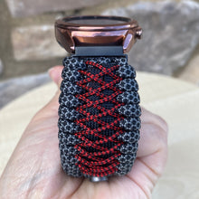 Load image into Gallery viewer, Paracord Watchband compatible with Samsung Galaxy Watch 3, Galaxy Watch 4, Galaxy Watch 5, Galaxy Watch 6 (watch not included)