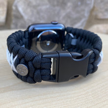 Lade das Bild in den Galerie-Viewer, Paracord Watch Band compatible with Apple Watch Series 1, 2, 3, 4, 5, 6, 7 & SE (watch not included)