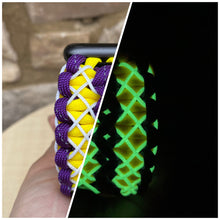 Lade das Bild in den Galerie-Viewer, Paracord Watch Band compatible with Apple Watch Series 1, 2, 3, 4, 5, 6, 7 & SE (watch not included)