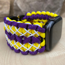 Lade das Bild in den Galerie-Viewer, Paracord Watch Band compatible with Apple Watch Series 1, 2, 3, 4, 5, 6, 7 & SE (watch not included)