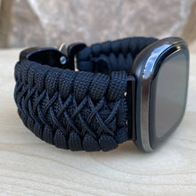 Load image into Gallery viewer, Paracord Watch Band compatible with Fitbit Versa 1, Versa Lite, Versa 2, Versa 3, Versa 4, Sense, Sense 2 (watch not included).