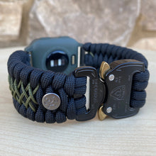 Charger l'image dans la galerie, Paracord watch band compatible with Garmin Approach S12/S40/S42, D2 Air/X10, Vivoactive, Venu, Vivomove, Forerunner 55/245/255/645/745 (watch not included)