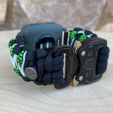 Load image into Gallery viewer, Paracord Watch Band compatible with Garmin Approach S12, Approach S40, Approach S42, D2 Air, Vivoactive 3S, Vivoactive 3, Vivoactive 3 Music, Vivoactive 4S, Vivoactive 4, Venu, Venu 2S, Venu 2, Venu SQ, Venu Music (watch not included)