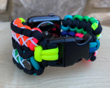 Lade das Bild in den Galerie-Viewer, Paracord Watch Band compatible with Apple Watch Series 1, 2, 3, 4, 5, 6, 7 & SE (watch not included)