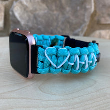 Lade das Bild in den Galerie-Viewer, Paracord Watch Band compatible with Fitbit Versa 1, Versa Lite, Versa 2, Versa 3, Versa 4, Sense, Sense 2 (watch not included).