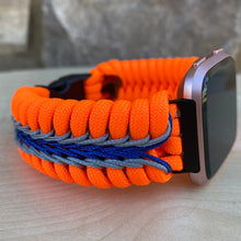 Lade das Bild in den Galerie-Viewer, Paracord Watch Band compatible with Fitbit Versa 1, Versa Lite, Versa 2, Versa 3, Versa 4, Sense, Sense 2 (watch not included).
